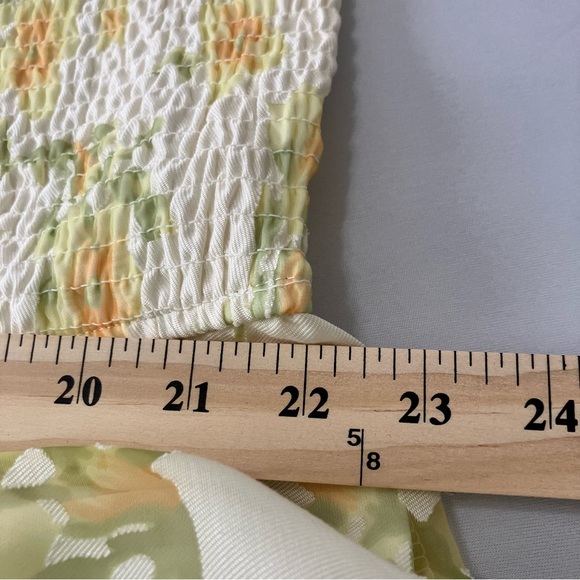 Layered With Love NWT 3X Plus Size Yellow Floral Midi Dress Feminine - Picture 15 of 16